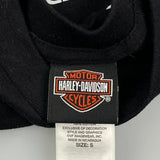 Harley Davidson Graphic T-Shirt - Small Black Cotton