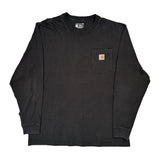 Carhartt Long Sleeve T-Shirt - XL Black Cotton