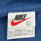 Made In USA Nike T-Shirt - Large Blue Cotton