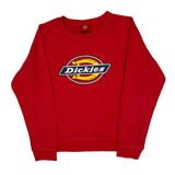 Age 10 Dickies Long Sleeve T-Shirt - Medium Red Cotton
