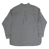 CHAPS Mens Green & White Check Shirt 2XL Cotton Long Sleeve Classic Fit Casual