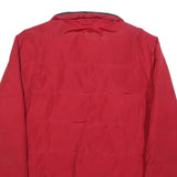 NAUTICA Mens Red Classic Jacket L Polyester Plain Zip Closure