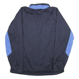 PUMA Mens Blue & Navy Polyester Zip Jacket XL Plain Sports Casual Lightweight
