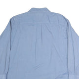 NAUTICA Mens Blue Cotton Shirt L Classic Button Down Long Sleeve Casual