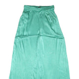 KAREN MILLEN Womens Rayon Relaxed Wide-Leg Trousers W26 L30 Pastel Green Loose