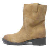GUESS Womens Ankle Boots Leather Beige UK 5 Elegant Casual Stylish Winter Wear