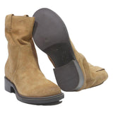 GUESS Womens Ankle Boots Leather Beige UK 5 Elegant Casual Stylish Winter Wear