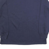 JACLYN SMITH Womens Blue V-Neck Sweatshirt L Embroidered Detail