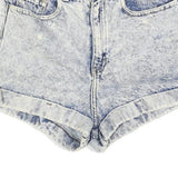 AMERICAN APPAREL Womens Shorts Blue Denim Casual XS W25 High Waist Summer