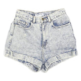AMERICAN APPAREL Womens Shorts Blue Denim Casual XS W25 High Waist Summer