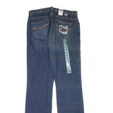 CRUEL GIRL Womens Jeans Blue Regular Straight Denim Medium Wash W33 L37 Low Rise
