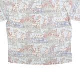 COOKE STREET Mens Grey Pattern L Cotton Short Sleeve Casual Shirt Relaxed Fit