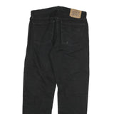 LEVI'S 611 02 Mens Jeans Black Regular Straight Denim W32 L29 Zip Cotton Blend