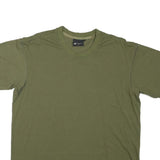 ADIDAS Mens Green L T-Shirt Crew Neck Short Sleeve Cotton Blend Casual Sport