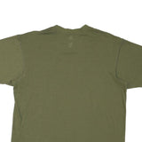 ADIDAS Mens Green L T-Shirt Crew Neck Short Sleeve Cotton Blend Casual Sport