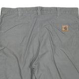 CARHARTT Mens Shorts Grey Casual Cotton Blend XL W42 Workwear Regular Fit