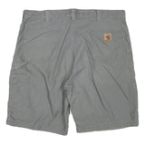 CARHARTT Mens Shorts Grey Casual Cotton Blend XL W42 Workwear Regular Fit