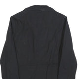 ELLEN AMBER Womens Black Jacket S Cotton Blend Zip Utility Casual Lightweight