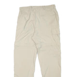 MAUL SPORT Womens Beige Regular Zip Closure Regular Fit Cargo Trousers W30 L30