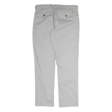 TOMMY HILFIGER Mens Cotton Beige Regular Straight Trousers W34 L31 Casual Wear