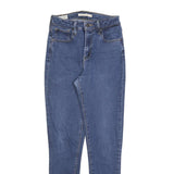 LEVI'S 721 Womens Jeans Blue Slim Skinny Denim Medium W26 L28 Stretch Zip