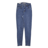 LEVI'S 721 Womens Jeans Blue Slim Skinny Denim Medium W26 L28 Stretch Zip