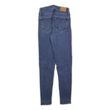 LEVI'S 721 Womens Jeans Blue Slim Skinny Denim Medium W26 L28 Stretch Zip