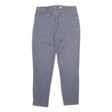 LEVI'S Womens Jeans Grey Regular Skinny Denim Light W27 L26 Zip Cotton Blend