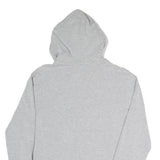 LONSDALE Womens Grey Hoodie L Zip Front Drawstring Hood Casual Sweatshirt