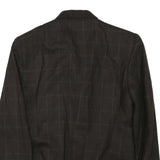 LAUREN RALPH LAUREN Womens Brown & Maroon Double Breasted Jacket S Cotton Blend