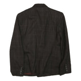 LAUREN RALPH LAUREN Womens Brown & Maroon Double Breasted Jacket S Cotton Blend