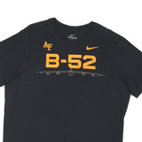 NIKE Mens Black & Orange Graphic T-Shirt L Short Sleeve Crew Neck B-52