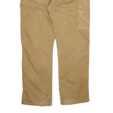 DICKIES Mens Cotton Beige Regular Straight Trousers W38 L32 Workwear Zip Closure