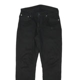 LEVI'S Mens Black Slim Jeans Denim W31 L30 Button Closure Stretch Blend