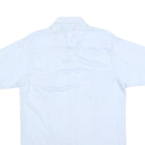 JOCKEY Mens Light Blue Shirt L Cotton Blend Casual Classic Fit Short Sleeve