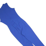 KRISP Womens Blue Playsuit S Polka Dot Detail Sleeveless Zip Closure