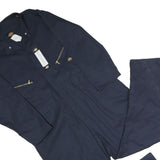 DICKIES Mens Navy Blue Relaxed Polyester Blend Dungarees XL W42 L29 Workwear