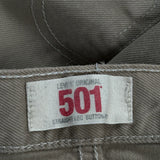 501 Levis Jeans - 36W 33L Beige Cotton