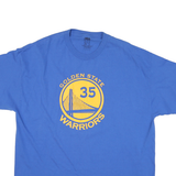NBA Mens Blue Golden State Warriors Durant 35 Graphic T-Shirt 2XL Short Sleeve