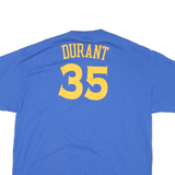 NBA Mens Blue Golden State Warriors Durant 35 Graphic T-Shirt 2XL Short Sleeve