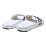 ADIDAS Adilette White Black Mens Slide Sandals Synthetic UK 11 Comfortable Pool