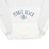 GEAR FOR SPORT Mens Grey & White Pebble Beach Crew Neck L Cotton Blend