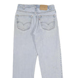 LEVI'S 550 Mens Relaxed Light Blue Denim Jeans W33 L30 Classic Cotton Zip