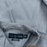Ralph Lauren Checked Shirt - XL Blue Cotton