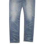 DICKIES Mens Regular Denim Blue Jeans W32 L32 Classic Zip Casual Wear