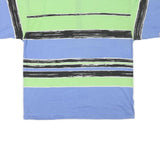 PERMIT Mens Blue & Green Graphic T-Shirt XL Short Sleeve Round Neck Cotton Blend
