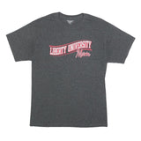 CHAMPION Mens Grey Liberty University Mom Graphic T-Shirt M Short Sleeve Crew