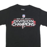 NFL Mens Black Atlanta Falcons Graphic T-Shirt S Short Sleeve Crew Neck 2010 NFC