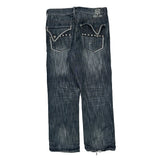 Request Jeans Studded Jeans - 36W 30L Gray Cotton Blend