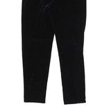 KATHIE LEE Womens Polyester Blend Black Slim Trousers W28 L28 Velvet Soft